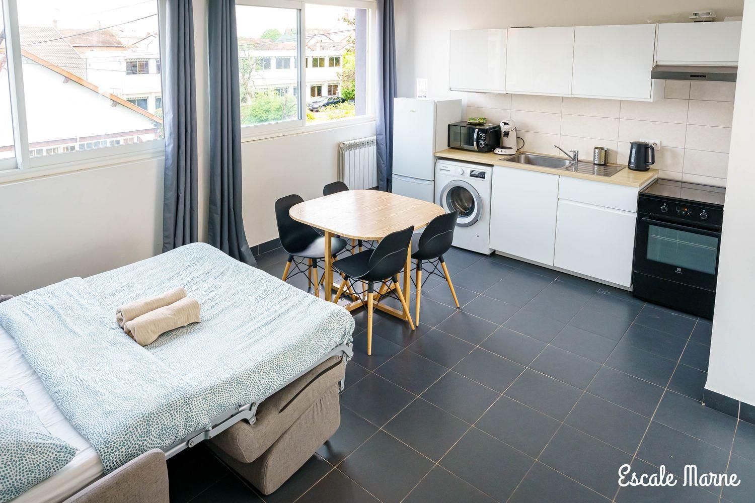 Escale-Marne Fr - 102 - Free Parking - Free Luggage Storage - All Equipped - Linen Included - Washing Machine - 10Mn Walk Metro 8 - Rer A - Panoramic View - From 1 To 4 Guests Maisons-Alfort Buitenkant foto