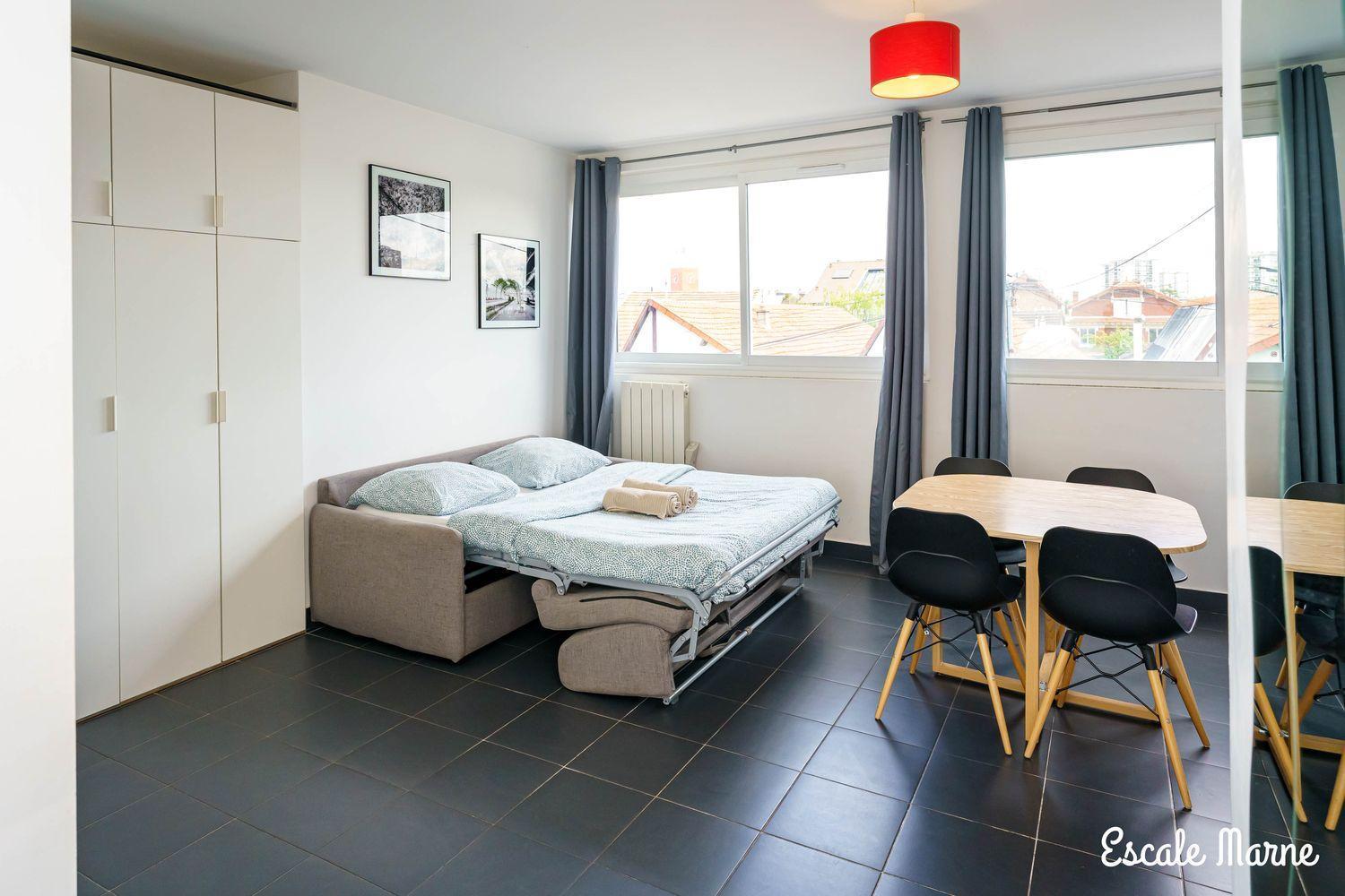Escale-Marne Fr - 102 - Free Parking - Free Luggage Storage - All Equipped - Linen Included - Washing Machine - 10Mn Walk Metro 8 - Rer A - Panoramic View - From 1 To 4 Guests Maisons-Alfort Buitenkant foto