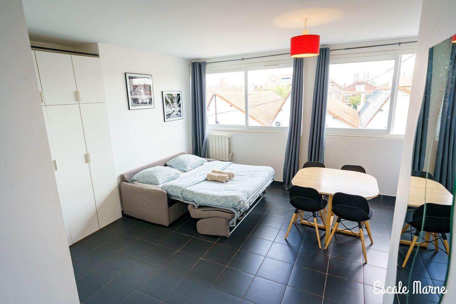 Escale-Marne Fr - 102 - Free Parking - Free Luggage Storage - All Equipped - Linen Included - Washing Machine - 10Mn Walk Metro 8 - Rer A - Panoramic View - From 1 To 4 Guests Maisons-Alfort Buitenkant foto